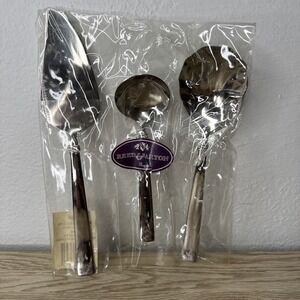 Reed &‎ Barton REGENT Heritage Mint Serve Silverware Stainless 18/10 Hostess Set